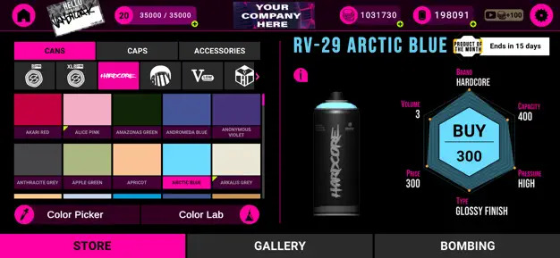 Store example